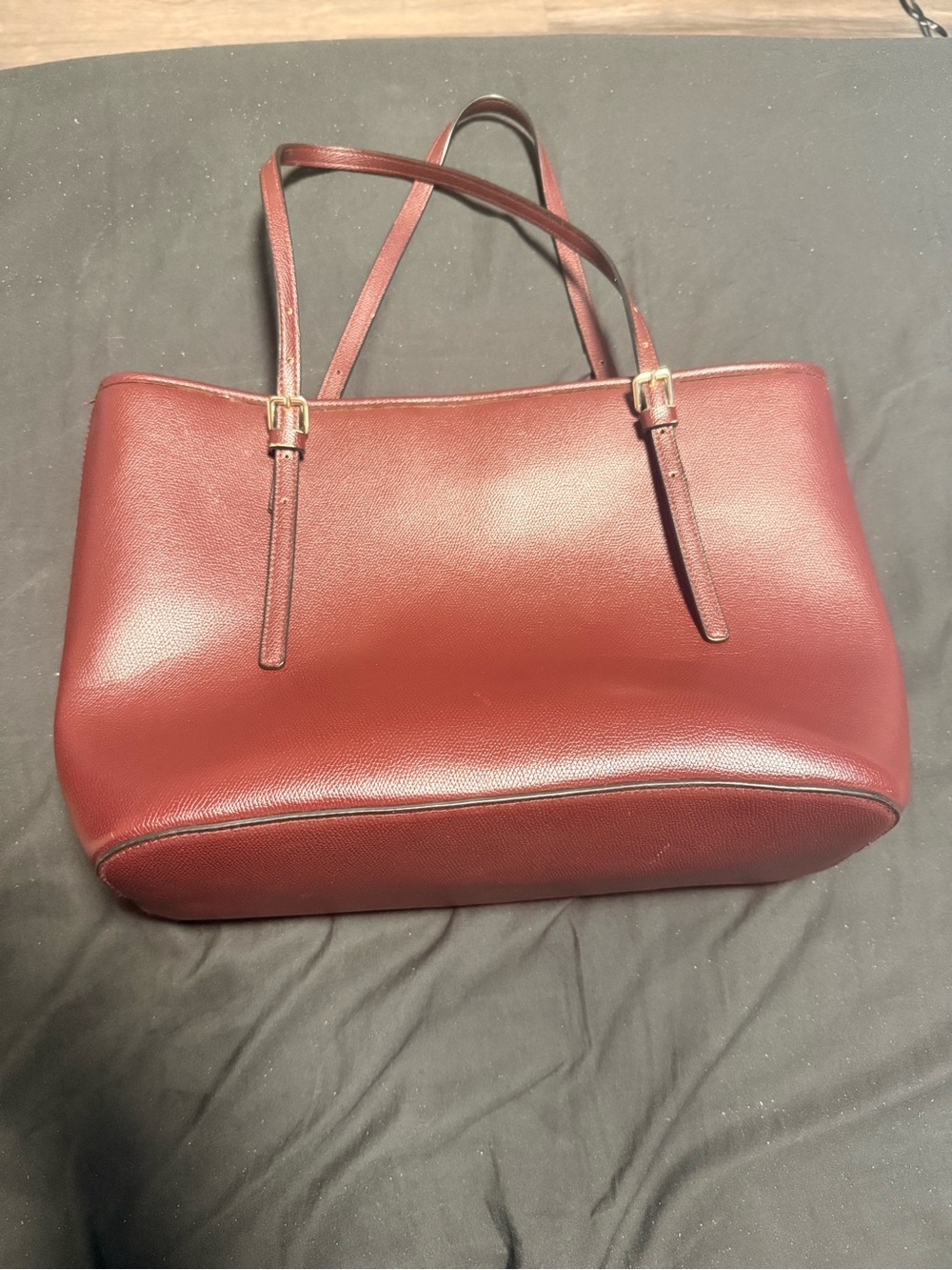 H&M Bordeaux Leather-Look Tote Bag - Picture 3 of 3